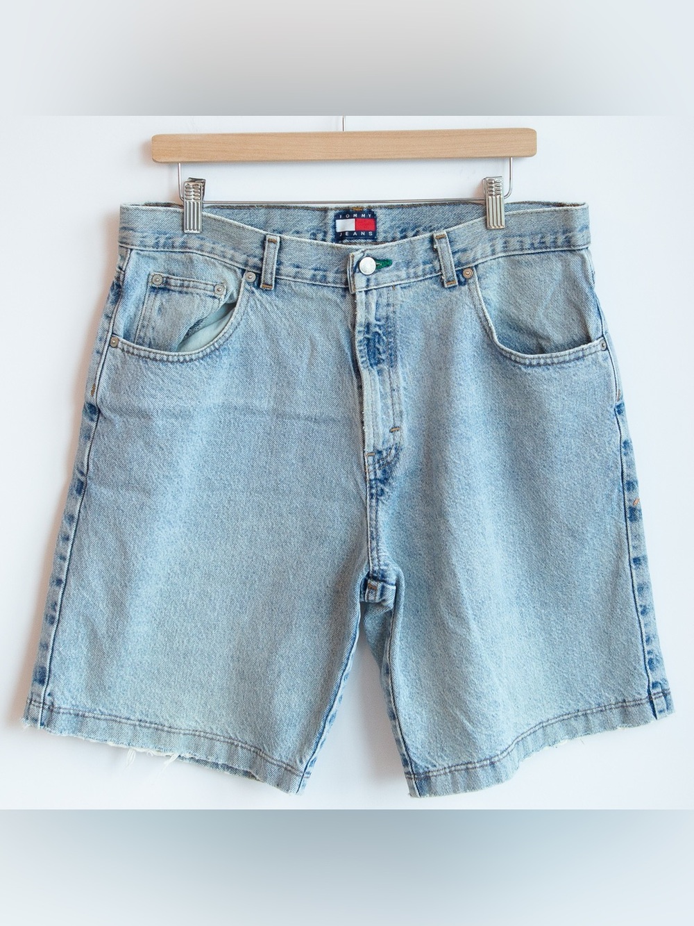 Vintage Tommy Jeans Freedom Denim Shorts Size 34 Made in Canada